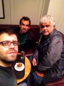 left to right: Khalil, me and Khaled. photo by Khalil.