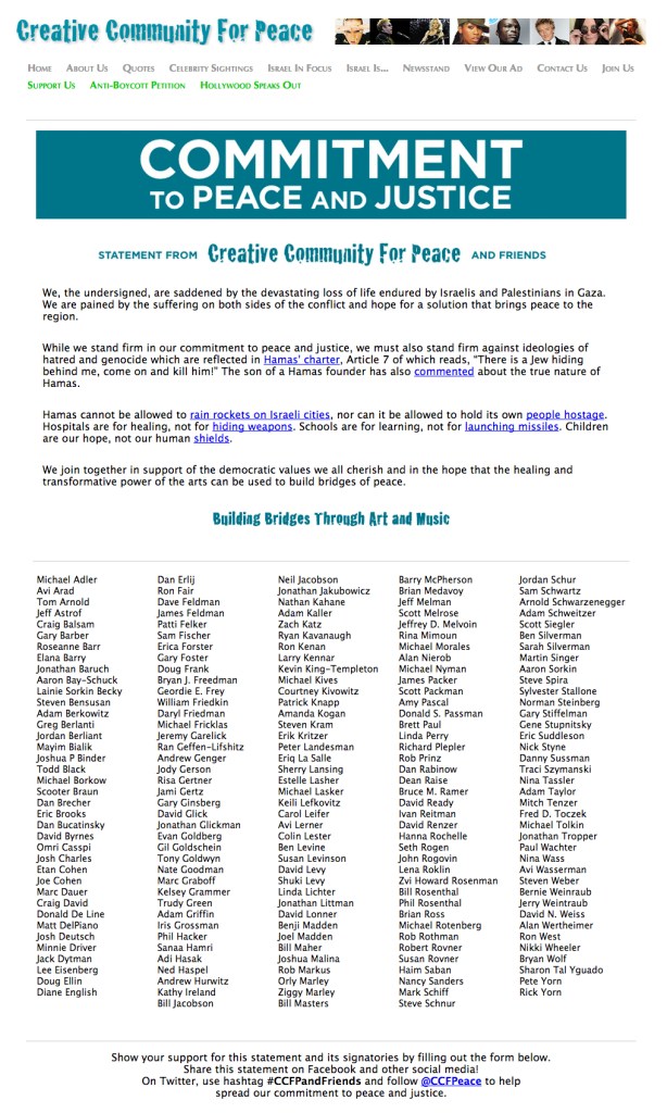 Crceative Community For Peace Genocide